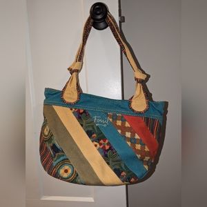 Patchwork Fossil purse